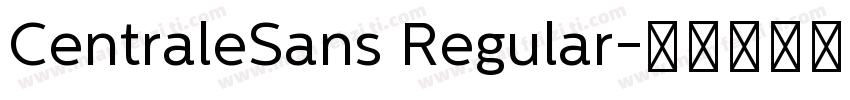 CentraleSans Regular字体转换